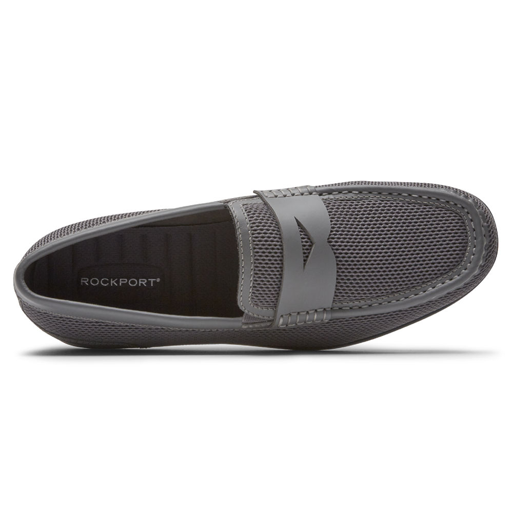 Rockport Slip-On For Mens Grey - Malcom Soft Moc Toe - YG7603924